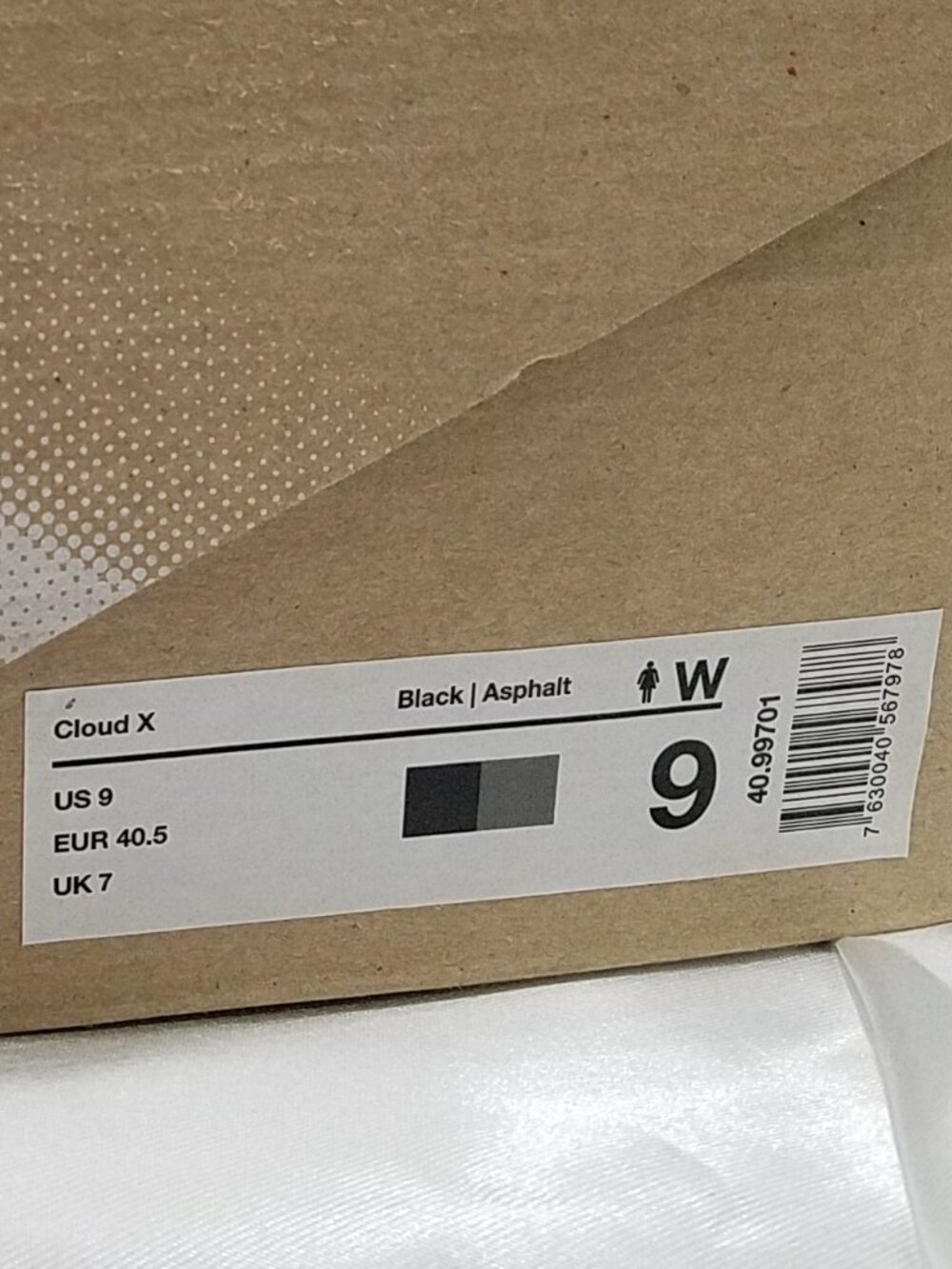 On Cloud X Black/Asphalt Running Shoes | Women's Size 9 | NIB - Picture 16 of 16